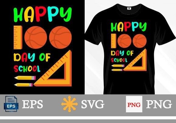 100 Days of School Graphics: T-Shirt Designs Review