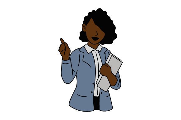 African-American Teacher Female Crafts for Work