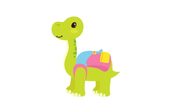 Baby Dinosaur with Backpack: Crafts for School Amp