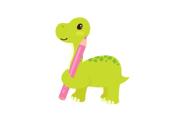Baby Dinosaur with Pencil: A Designer's Review for Real Projects