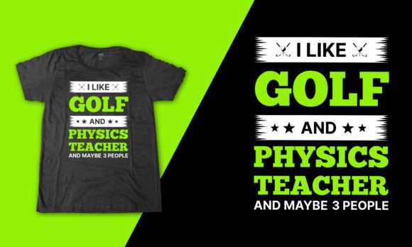 Golf Quote Lettering: Graphics for T-Shirt Designs