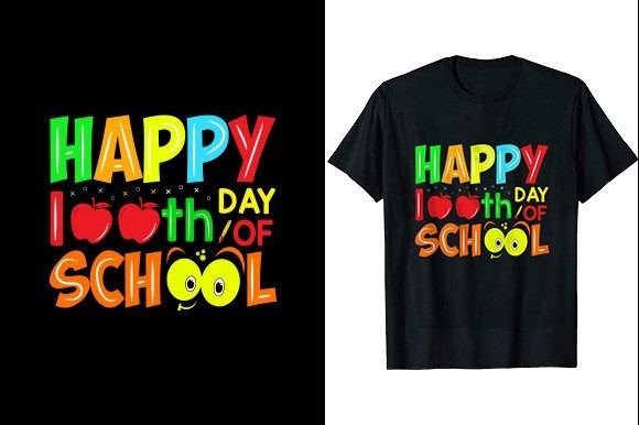 Happy Hundred Days: School Graphics & T-Shirt Designs