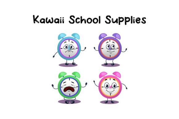 Kawaii School Supplies: Graphics & Icons Review