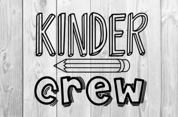 Kinder Crew SVG: A Designer's Take on School Spirit Embroidery