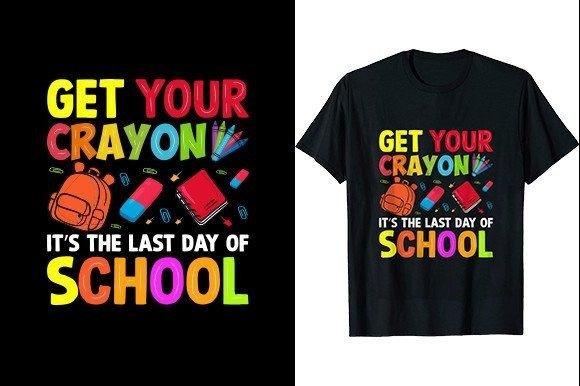 Review: Get Your Crayon 1st Day School T-Shirt Design