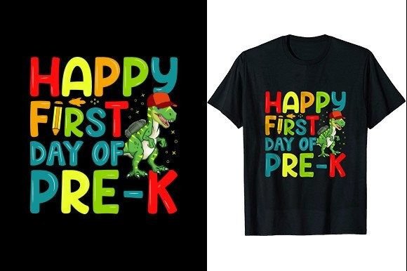 Review: Happy First Day of PRE-K School T-Shirt Design