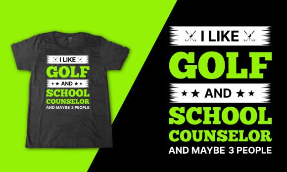 School Counselor Golf Slogan T Shirt Graphics Review