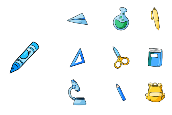 School Set Bundle: Graphics & Illustrations for Sellers