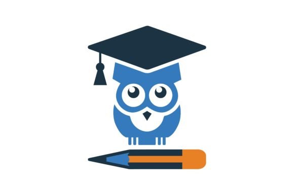 Smart Teacher Owl Icon: Graphics and Icons for Branding