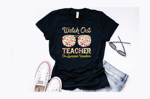 Teacher on Summer Vacation Design: Graphics for T-Shirt Designs